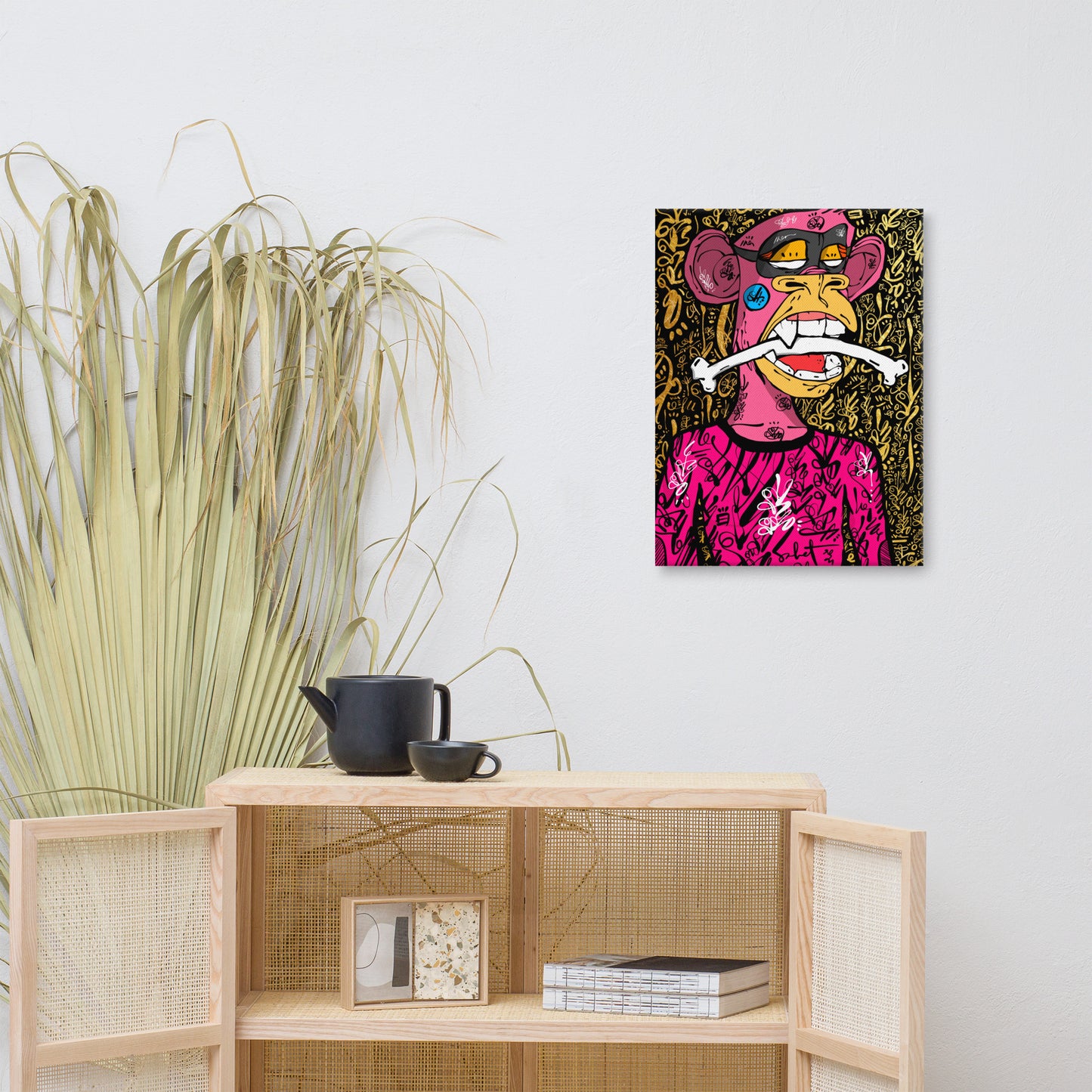 Primal Pink Ape 2021 Sabet x Bayc Special Edition Sabet Canvas Print