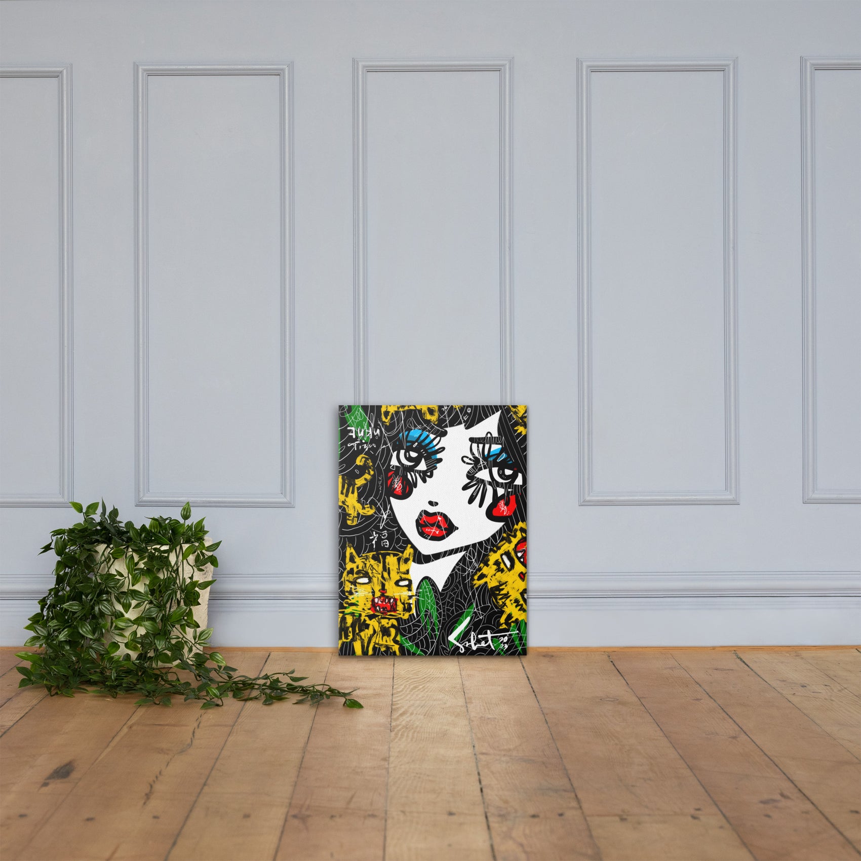 Fuku Tiger 2023 Sabet Canvas Print