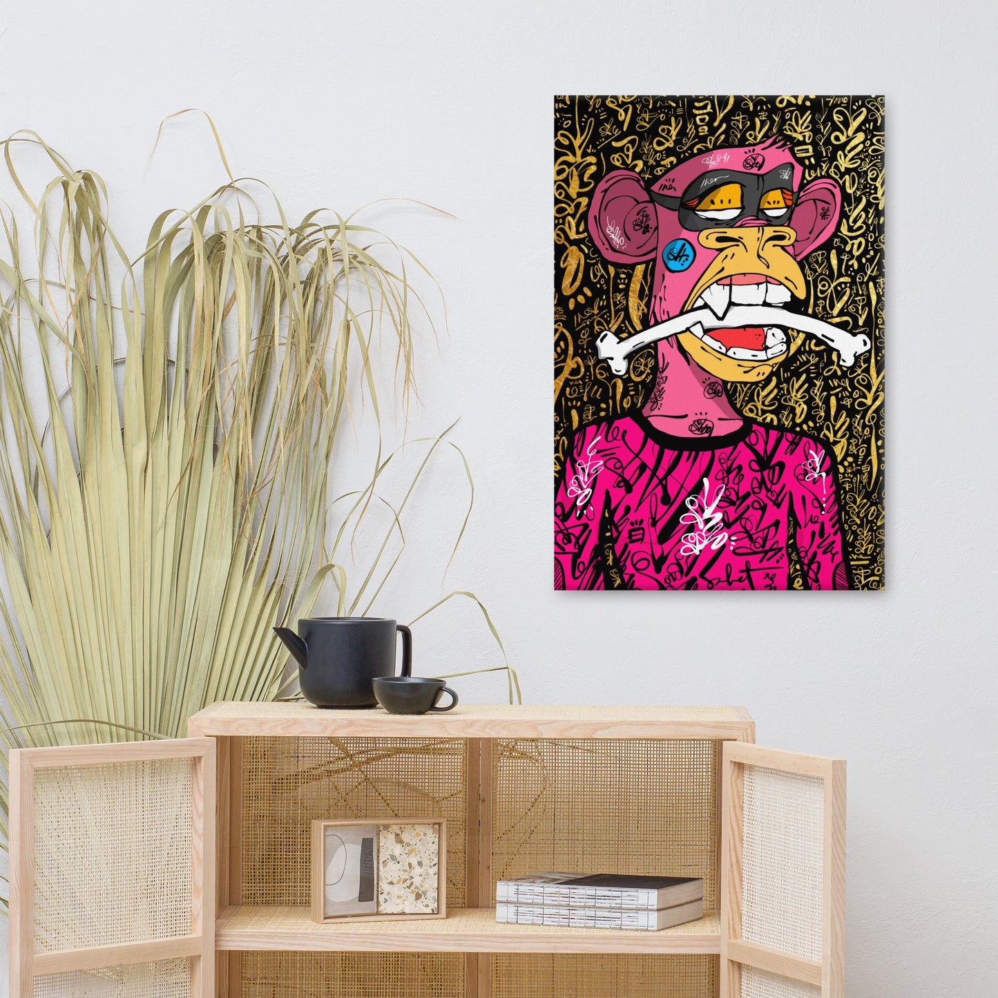 Primal Pink Ape 2021 Sabet x Bayc Special Edition Sabet Canvas Print