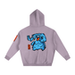 Fanta Blue Oversized Fleece Hoodie
