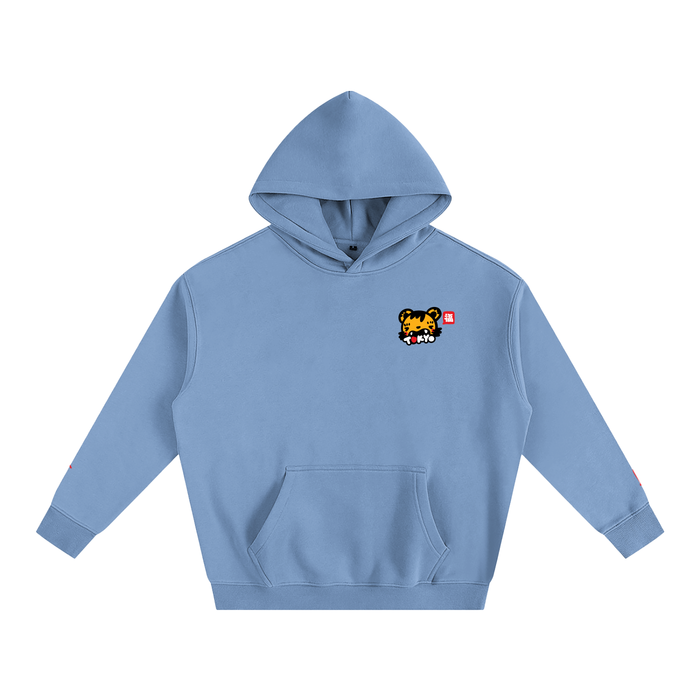 Fūkū Tiger Oversized Fleece Hoodie