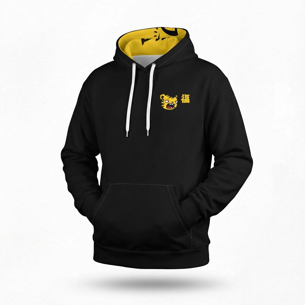 Fuku Tiger by Sabet Premium Cotton Unisex Hoodie