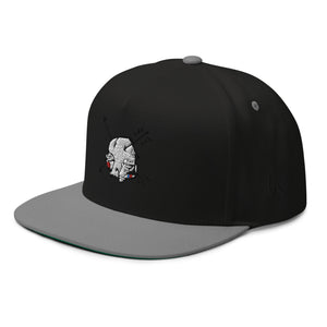 Sabet Skull 5-Panel Flat Bill Snap-Back Cap