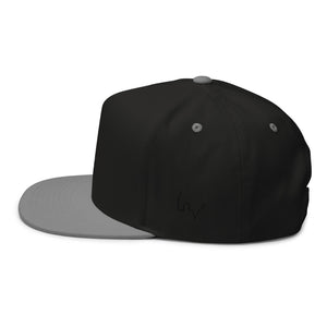 Sabet Skull 5-Panel Flat Bill Snap-Back Cap