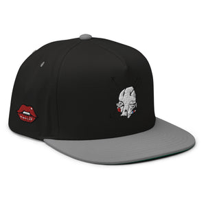 Sabet Skull 5-Panel Flat Bill Snap-Back Cap