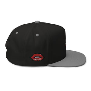 Sabet Skull 5-Panel Flat Bill Snap-Back Cap