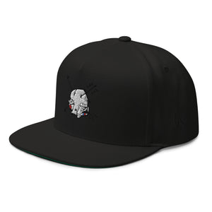 Sabet Skull 5-Panel Flat Bill Snap-Back Cap