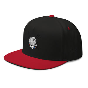 Sabet Skull 5-Panel Flat Bill Snap-Back Cap