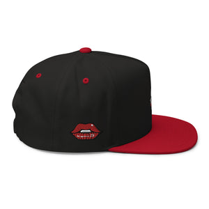 Sabet Skull 5-Panel Flat Bill Snap-Back Cap
