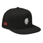 Sabet Skull 5-Panel Flat Bill Snap-Back Cap