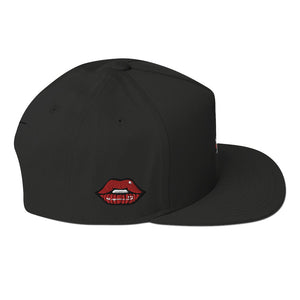 Sabet Skull 5-Panel Flat Bill Snap-Back Cap