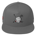 Sabet Skull 5-Panel Flat Bill Snap-Back Cap