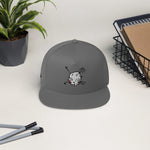 Sabet Skull 5-Panel Flat Bill Snap-Back Cap