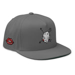 Sabet Skull 5-Panel Flat Bill Snap-Back Cap