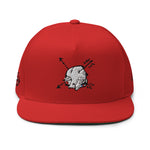 Sabet Skull 5-Panel Flat Bill Snap-Back Cap