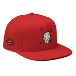 Sabet Skull 5-Panel Flat Bill Snap-Back Cap