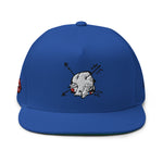 Sabet Skull 5-Panel Flat Bill Snap-Back Cap