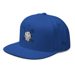 Sabet Skull 5-Panel Flat Bill Snap-Back Cap
