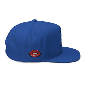 Sabet Skull 5-Panel Flat Bill Snap-Back Cap