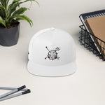Sabet Skull 5-Panel Flat Bill Snap-Back Cap