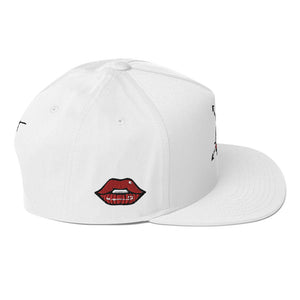 Sabet Skull 5-Panel Flat Bill Snap-Back Cap