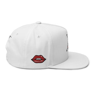 Sabet Skull 5-Panel Flat Bill Snap-Back Cap
