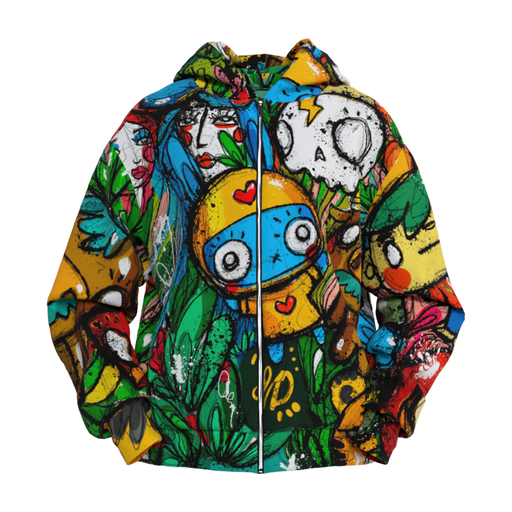 Hyper-Flow Oversized Zipper Hoodie