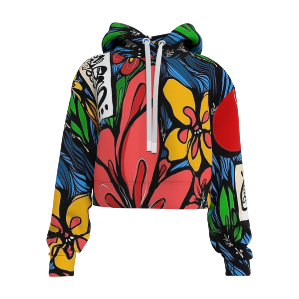 Flora Love Crop Hoodie – ©Sabet Flora Love Crop Hoodie – ©Sabet