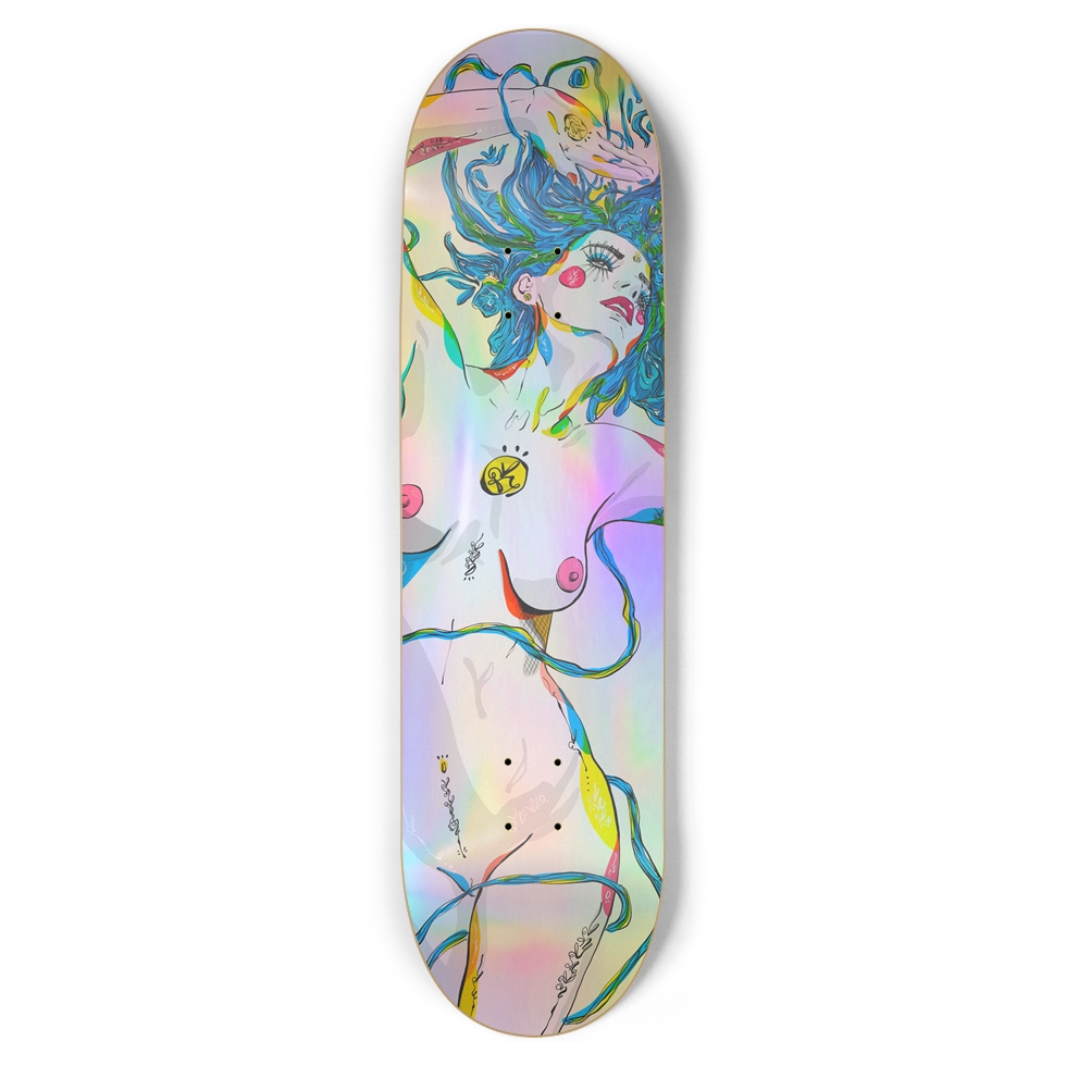 Ultralight Hologram Skate Deck Wall Art