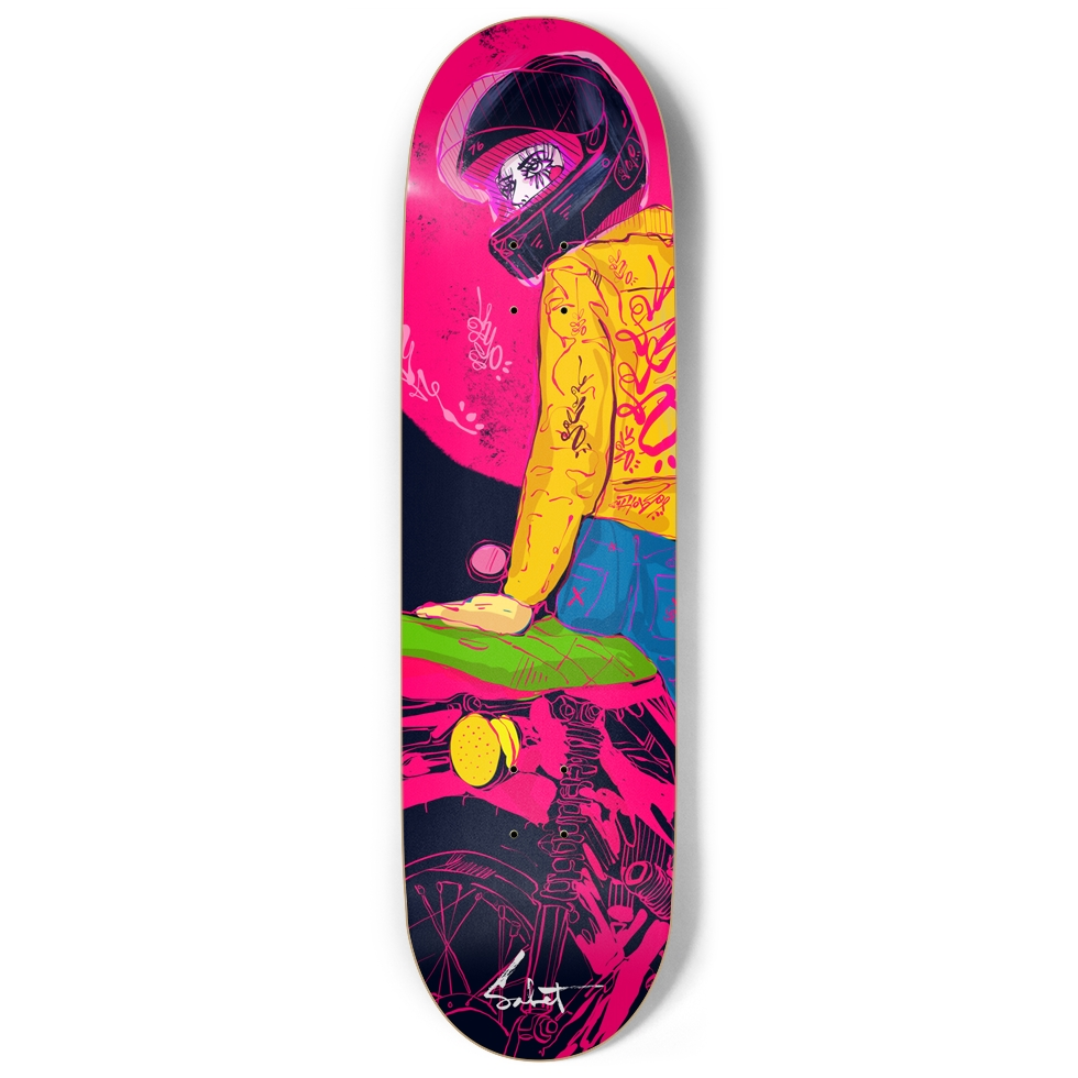 ELECTRIC YOUTH SKATE DECK WALL ART