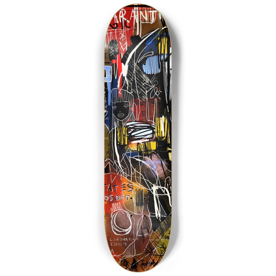 Quarantine Magic Skate Triptych Wall Art