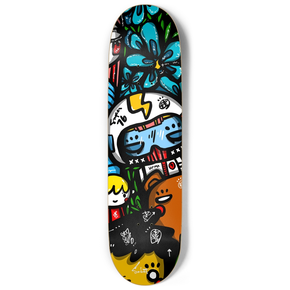 SPACE BOY SKATE DECK WALL ART