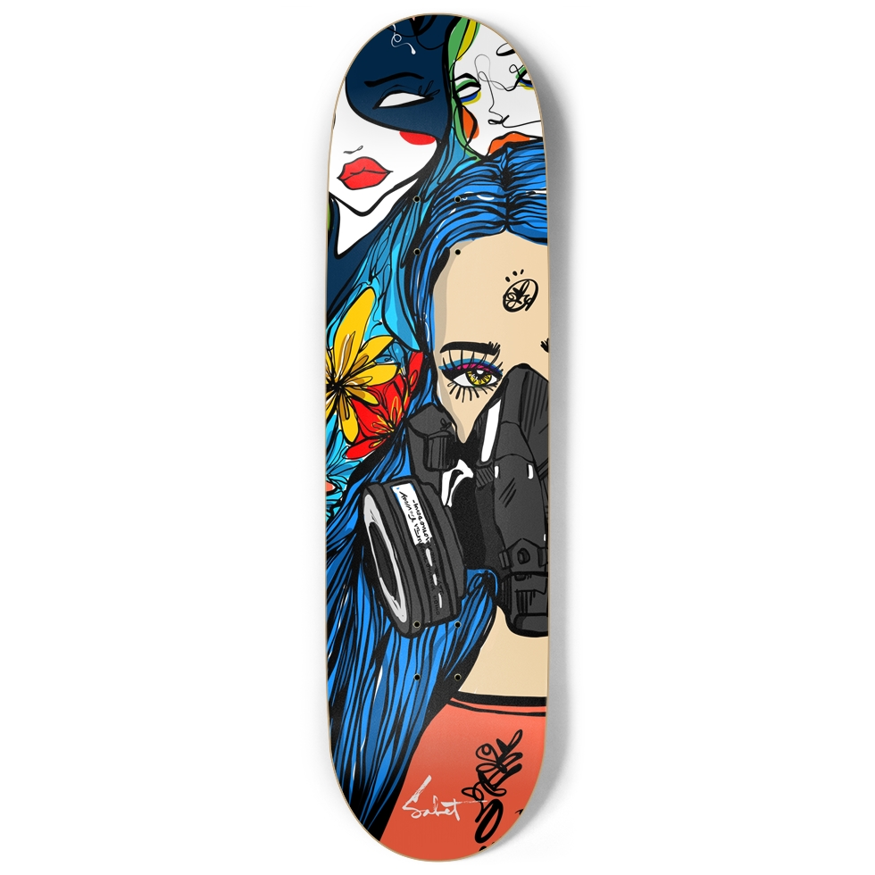 BEAUTIFUL TOXIN SKATE DECK WALL ART