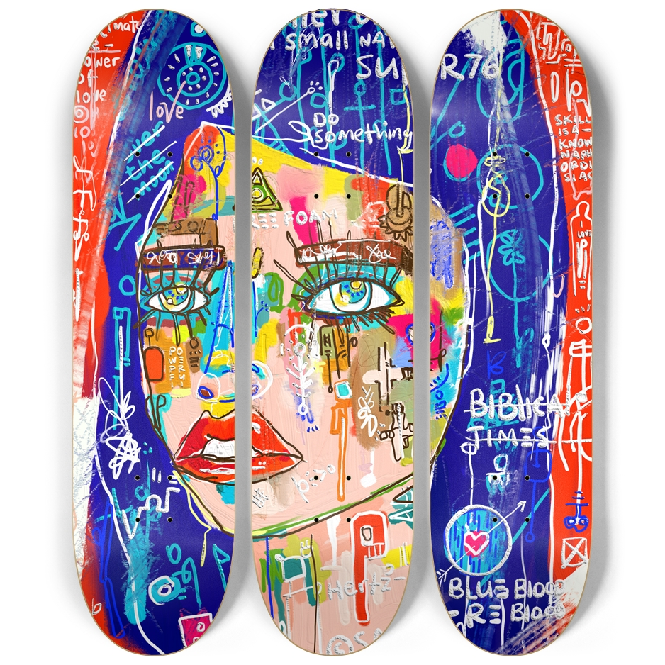 Freedom Flow Skate Deck Wall Art