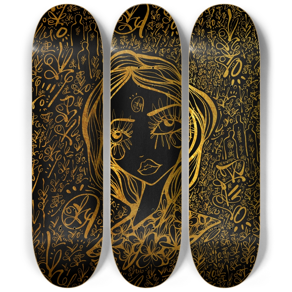 Lovescript Brilliance Skate Deck Wall Art