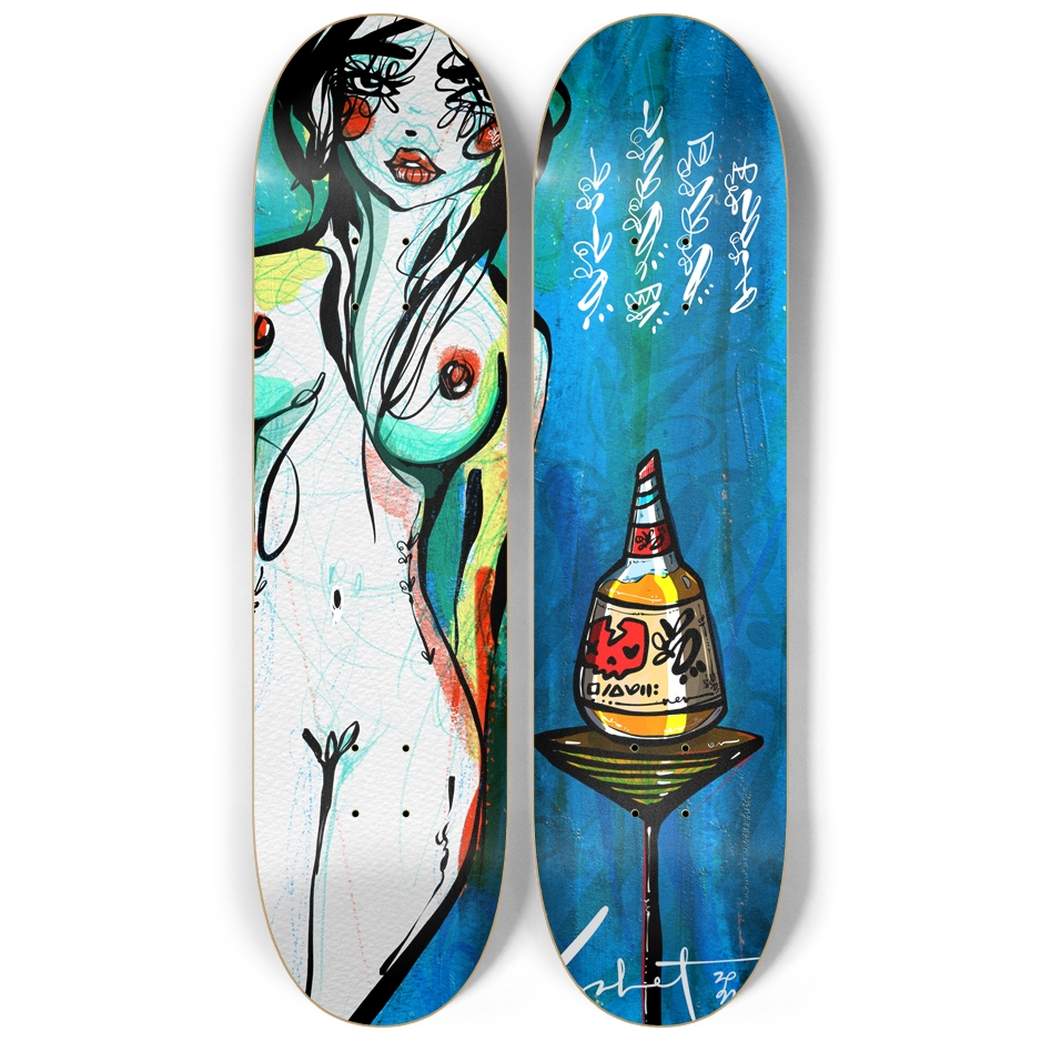 MIDNIGHT SPECIAL DOUBLE SKATE DECKS WALL ART