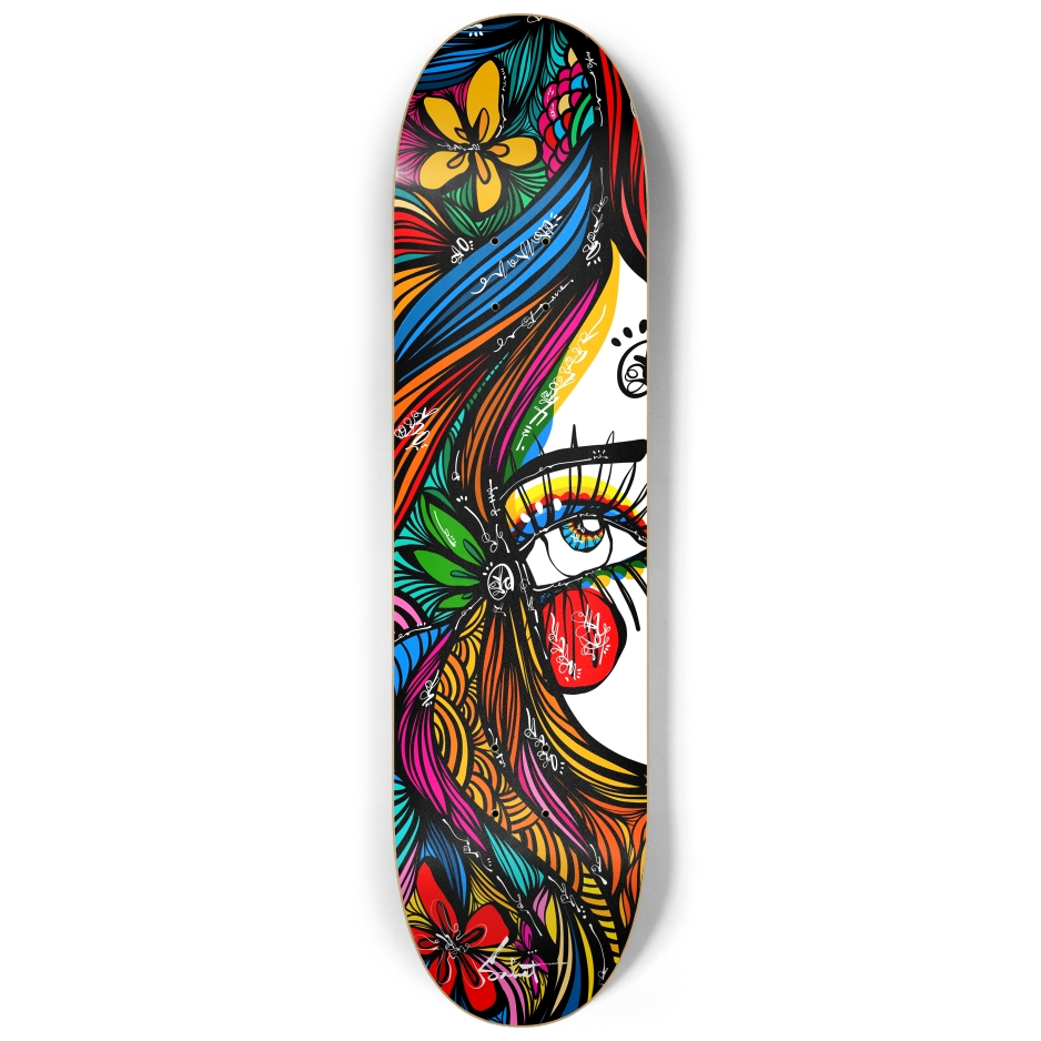 HALO HEART DOUBLE SKATE DECK WALL ART