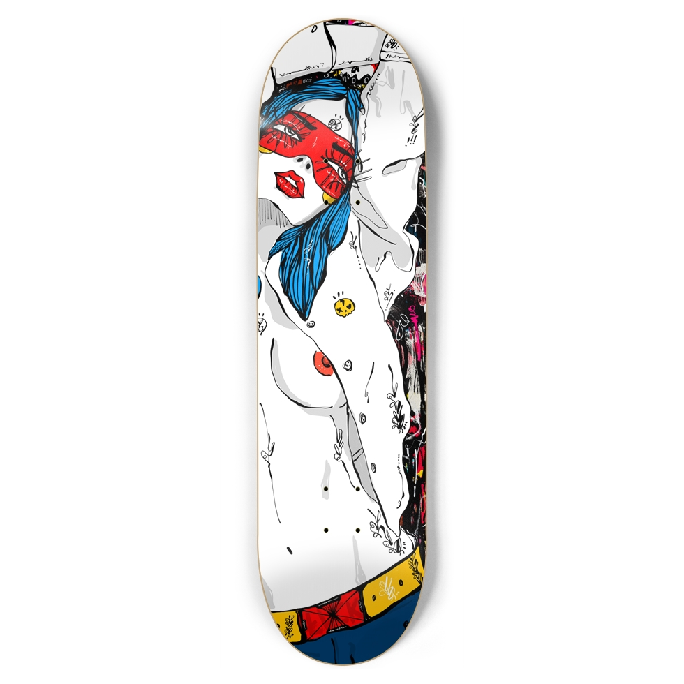 Lucky AF Skate Deck Wall Art