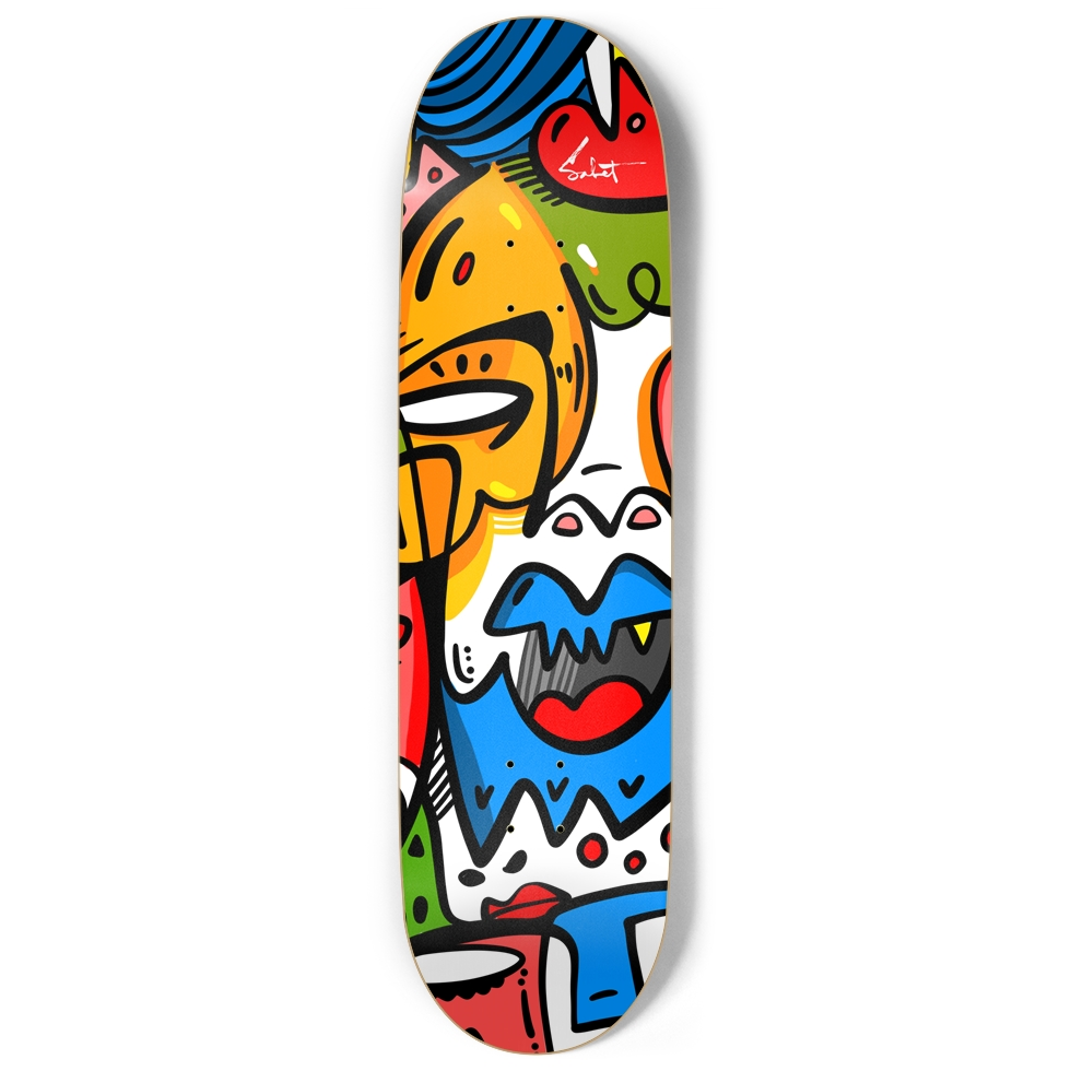 Hyper King Skate Deck Wall Art