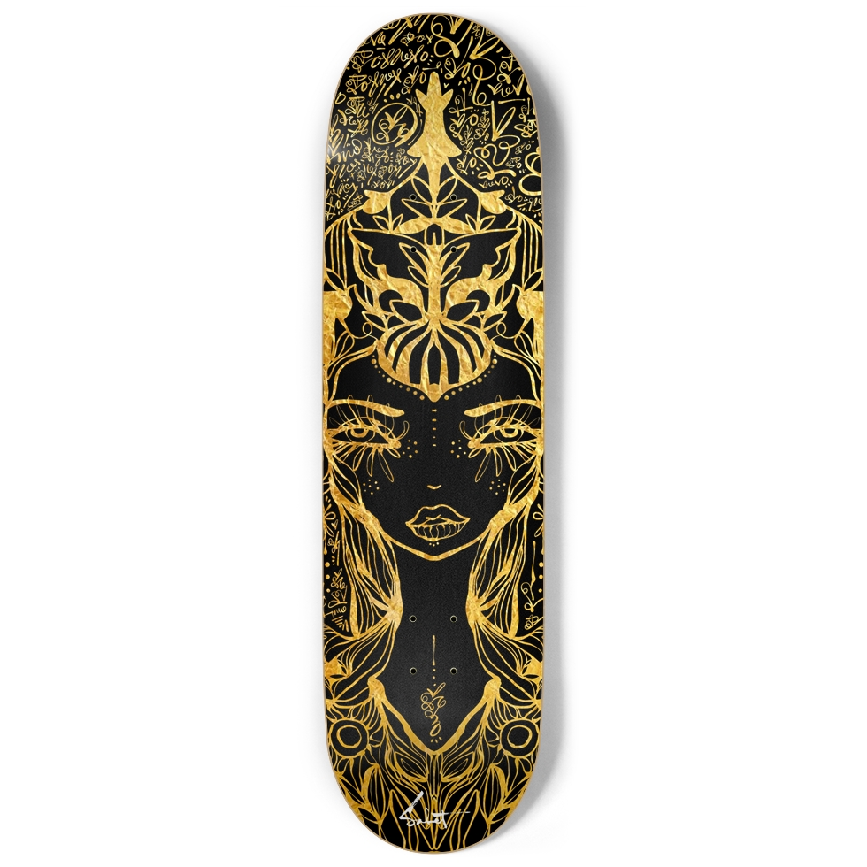 QUEEN SKATE DECK WALL ART