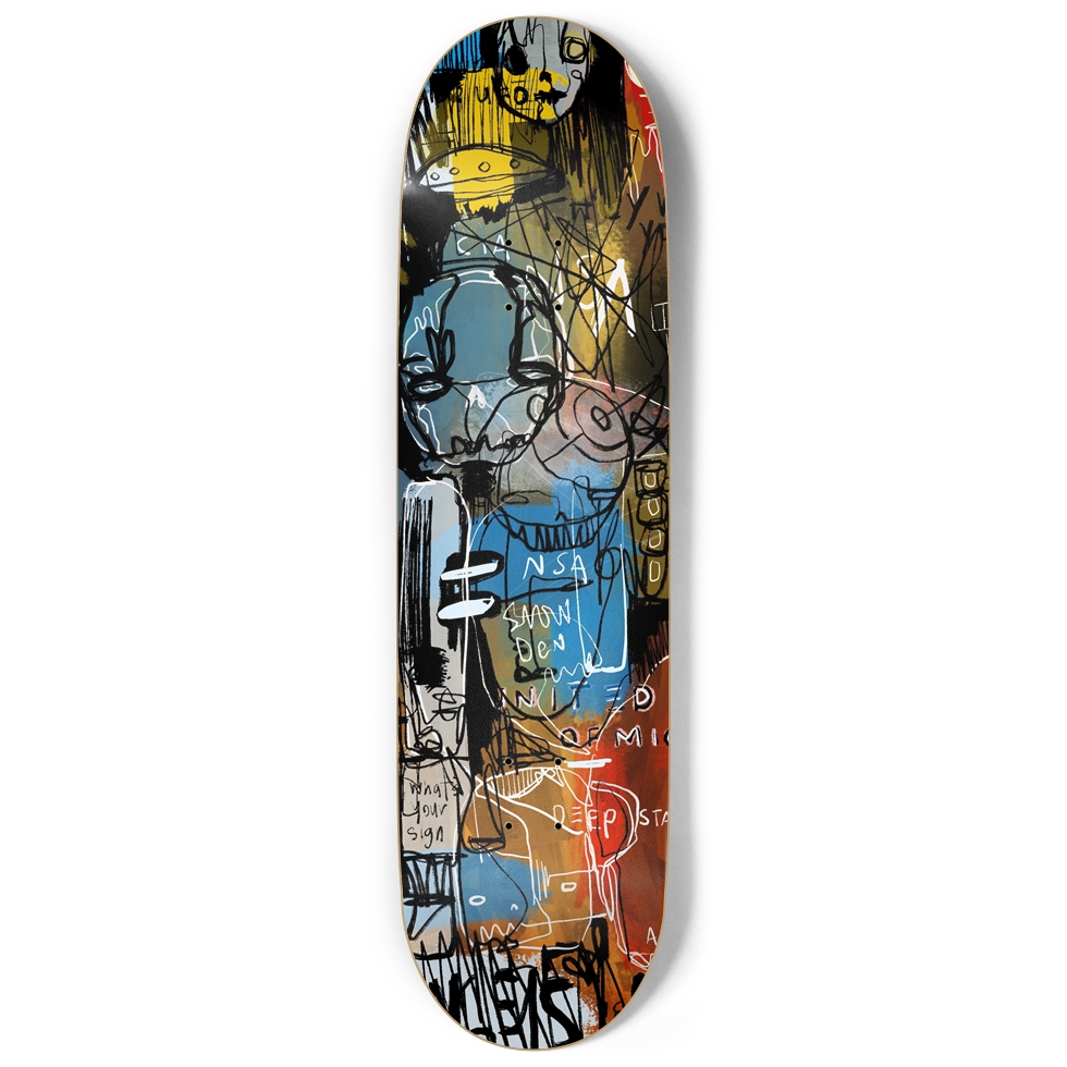 QUARANTINE NSA SKATE DECK WALL ART