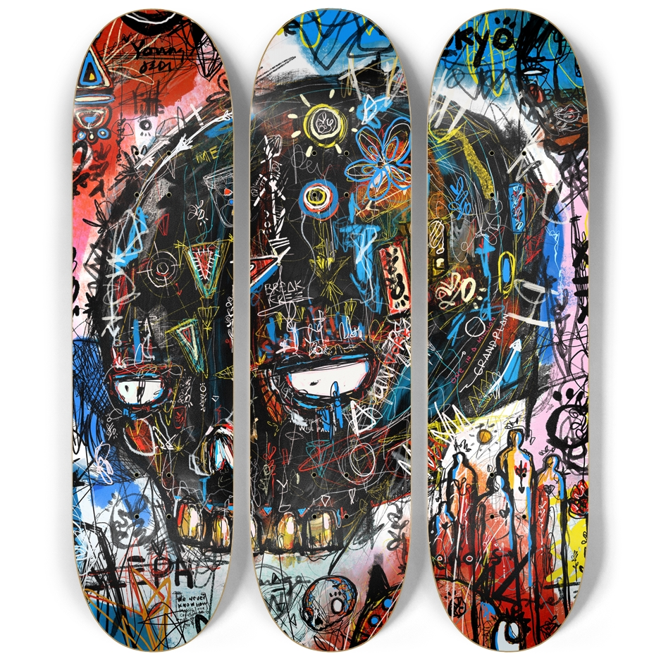 Tokyo Hustle Skate Deck Wall Art