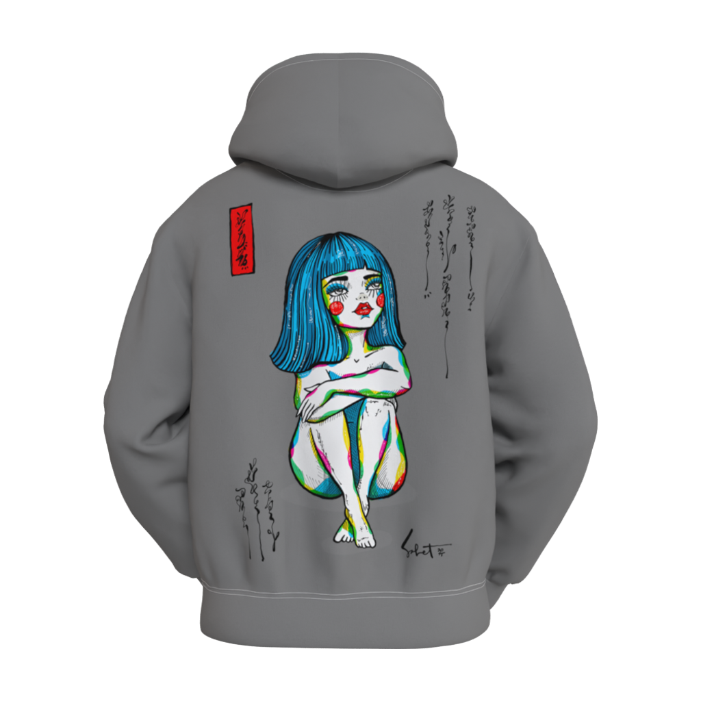 Limited Edition Bloom Heart Slate Premium Cotton Unisex Hoodie