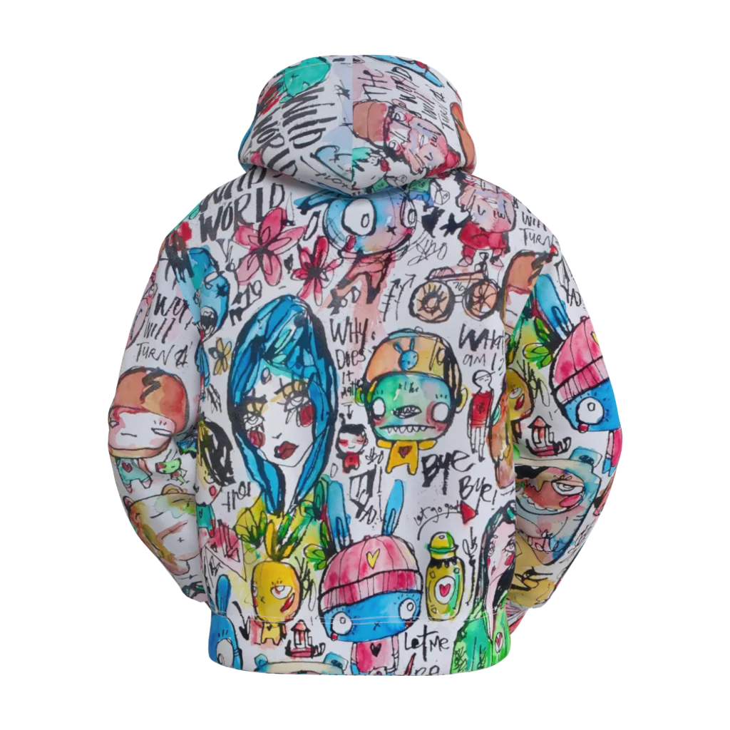 Wild World by Sabet Premium Cotton Unisex Hoodie