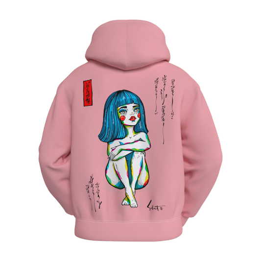 Limited Edition Bloom Heart Pinku Premium Cotton Unisex Hoodie