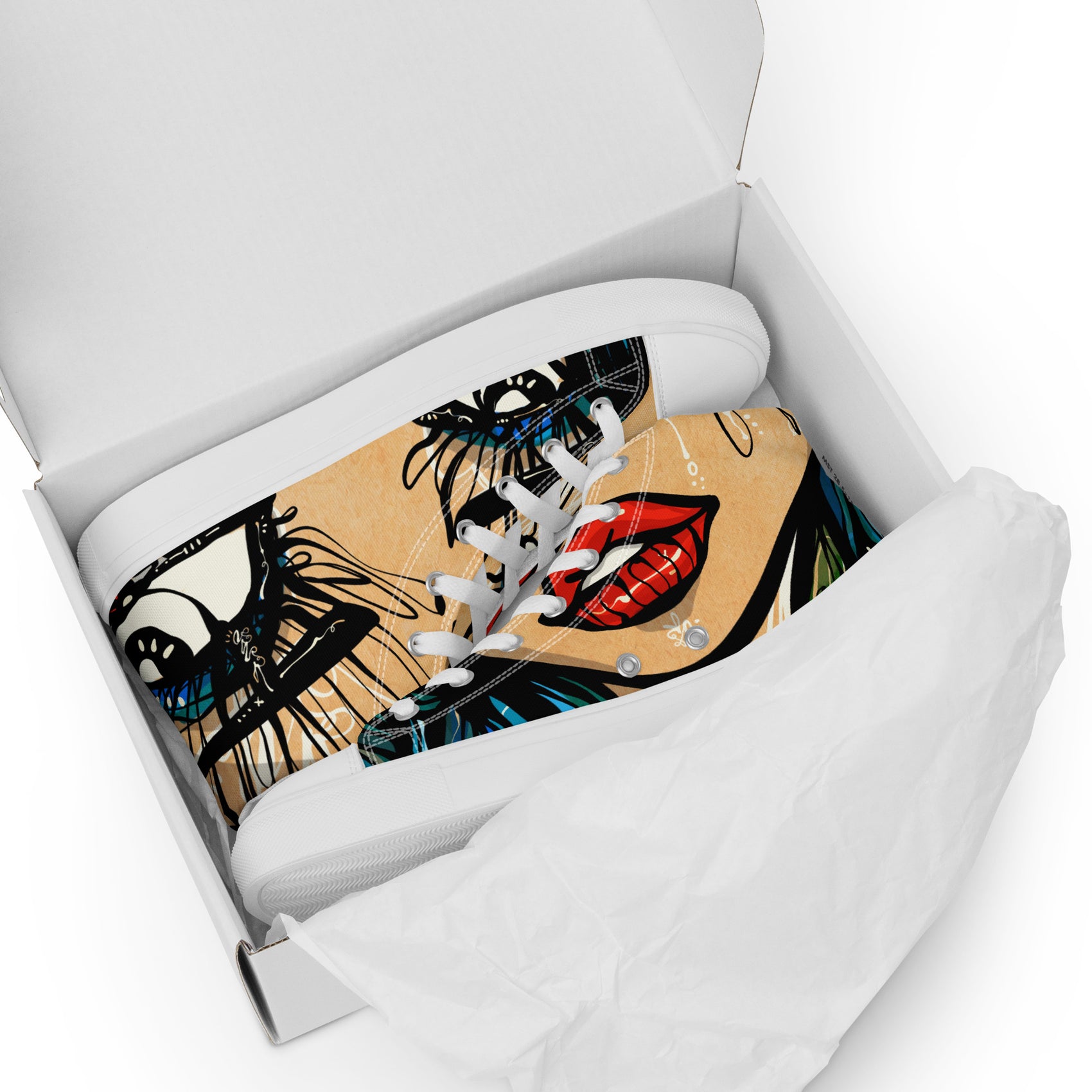 Tantric Soul by Sabet Women’s high top canvas shoes