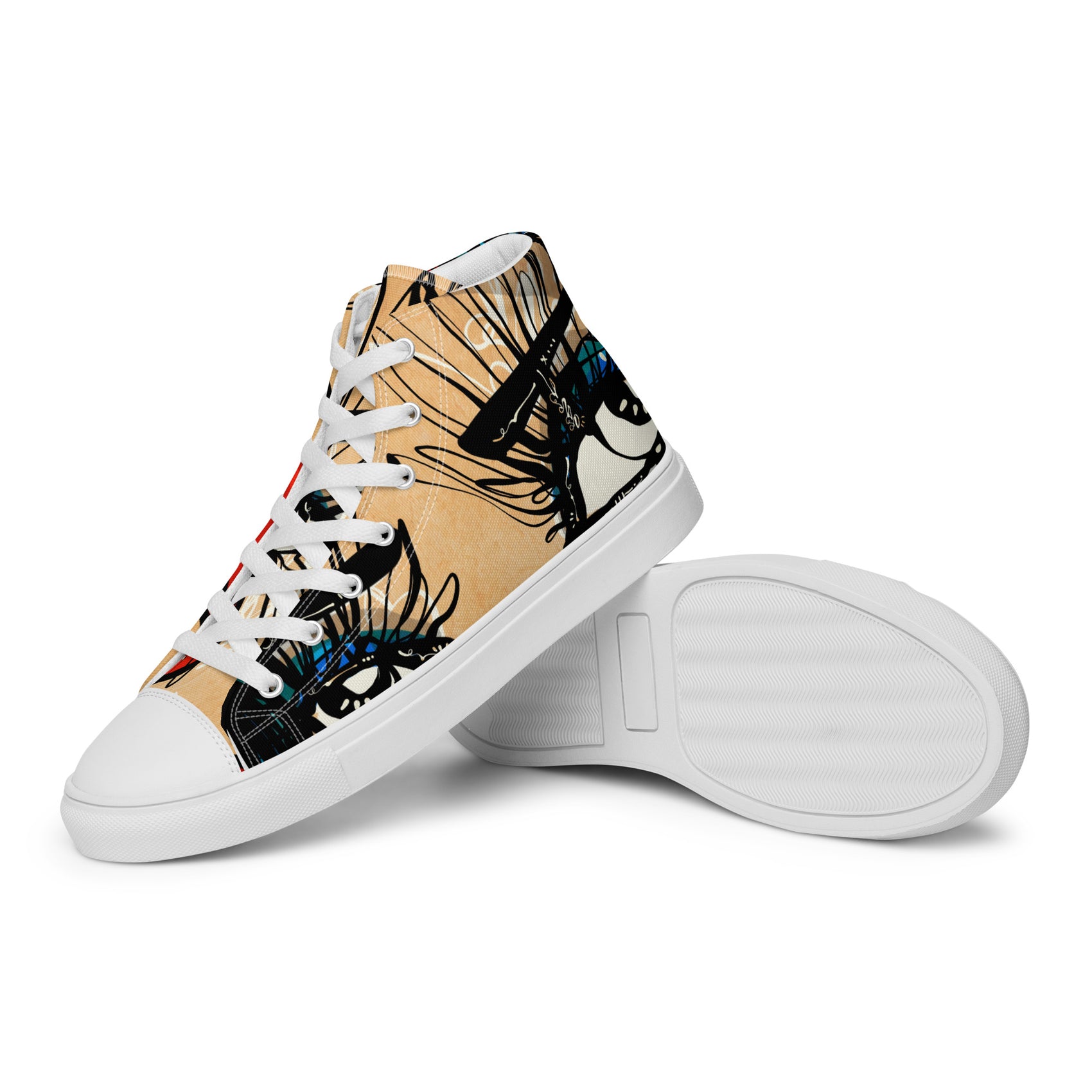 Tantric Soul by Sabet Women’s high top canvas shoes