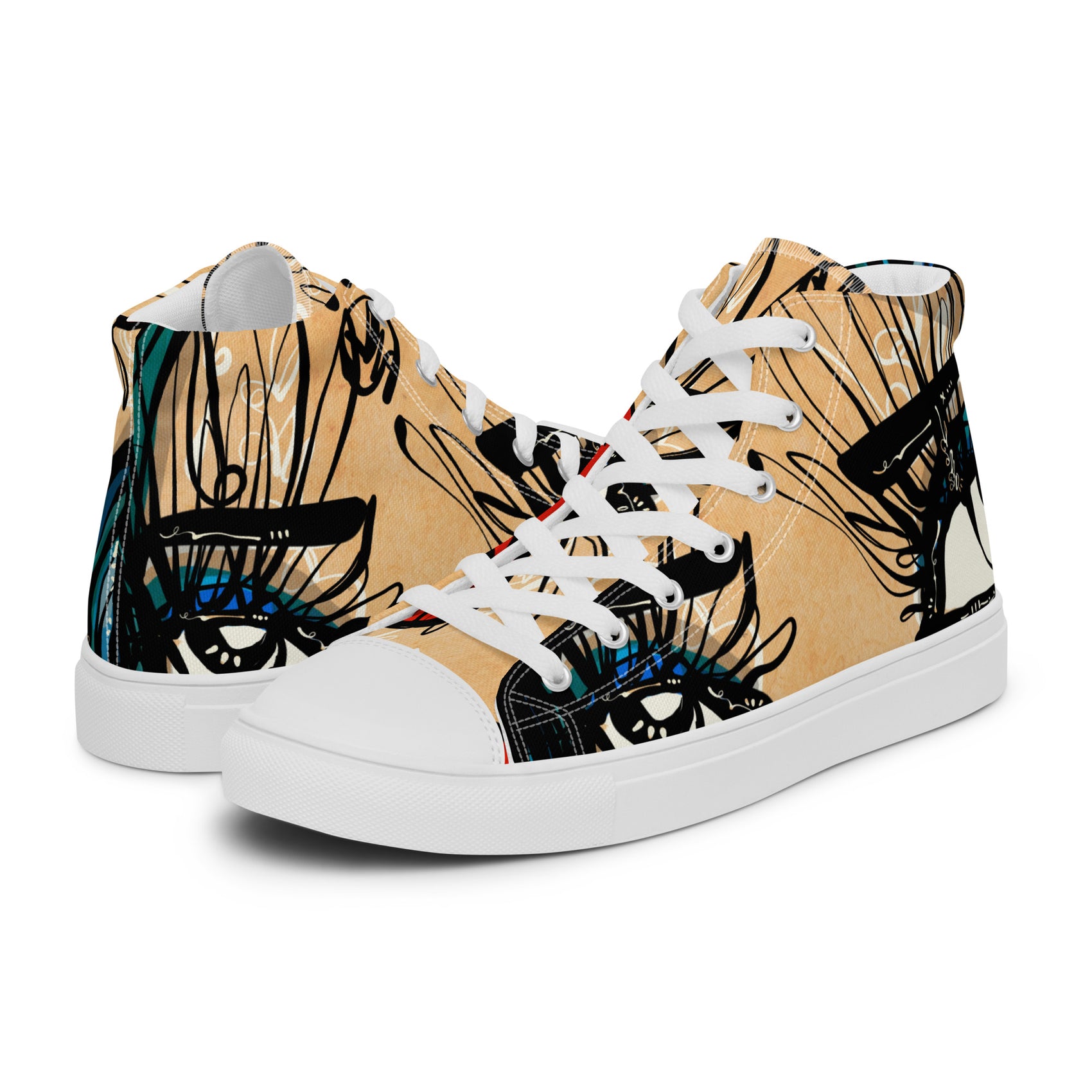 Tantric Soul by Sabet Women’s high top canvas shoes