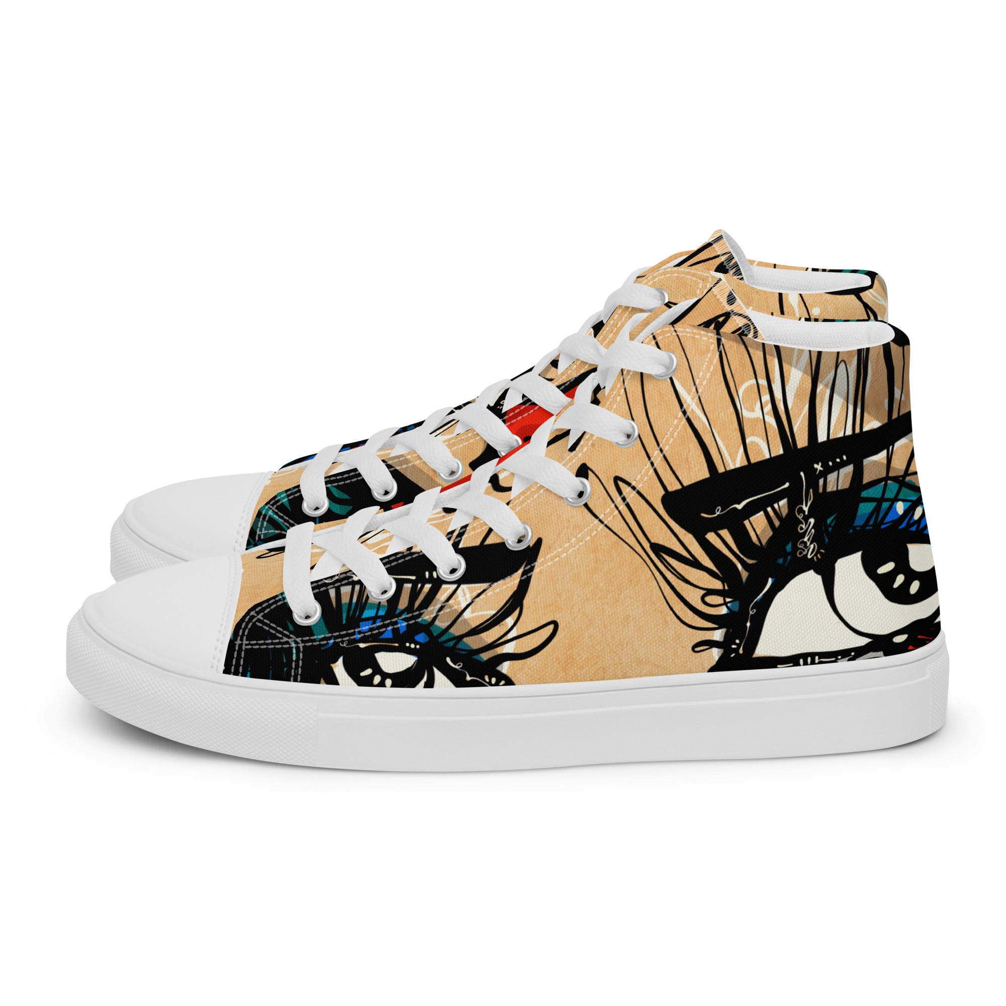 Tantric Soul by Sabet Women’s high top canvas shoes