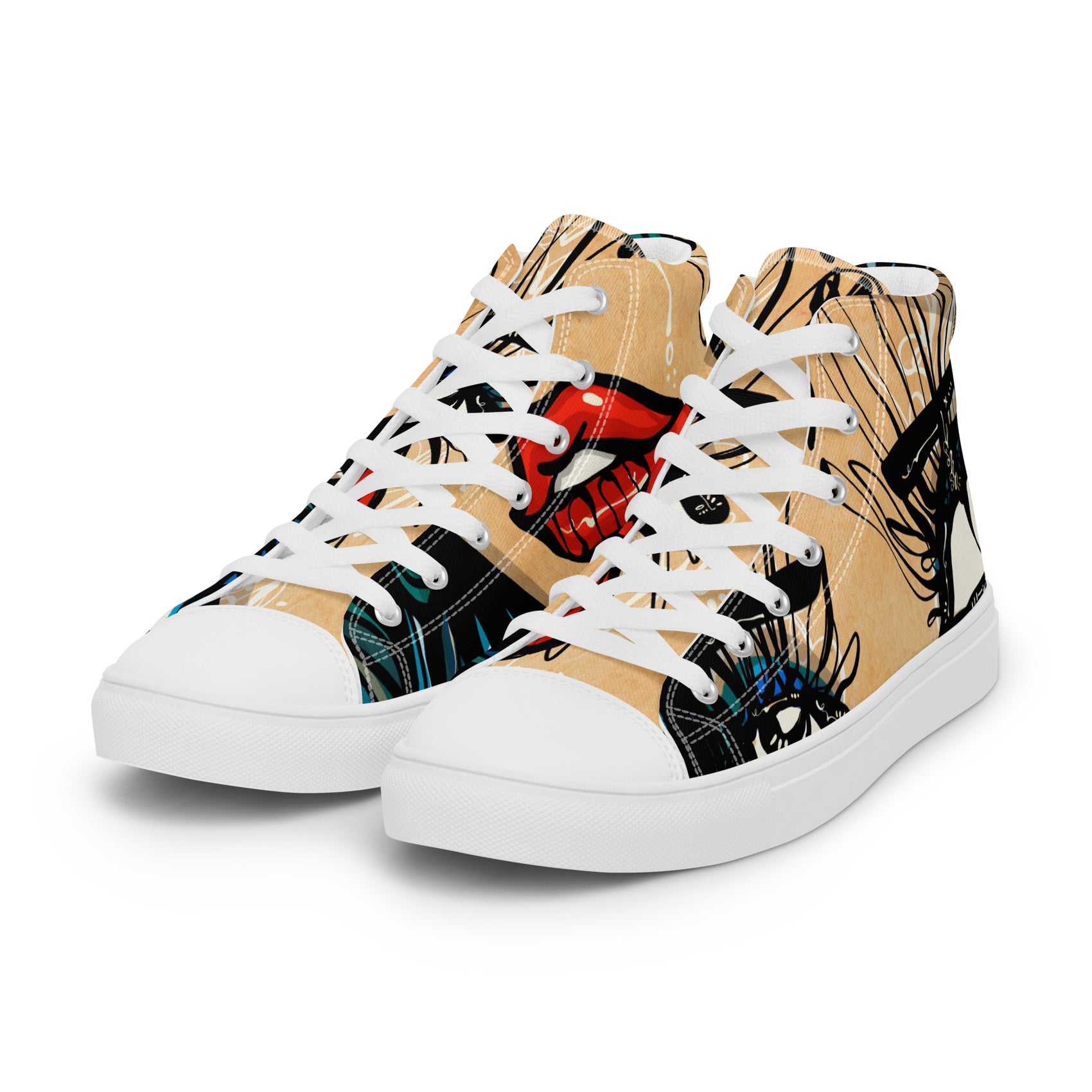 Tantric Soul by Sabet Women’s high top canvas shoes